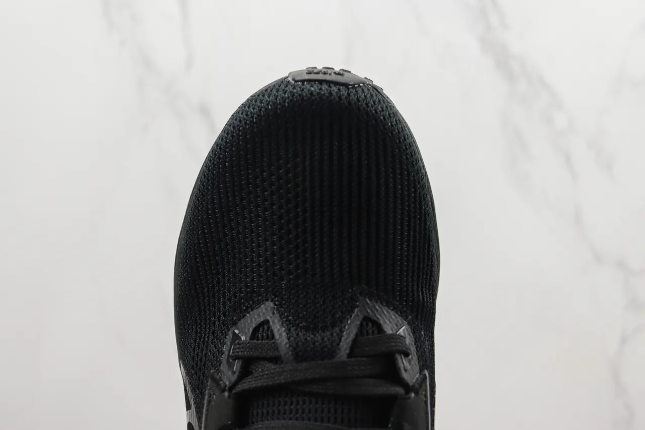 Nike Black Monochromatic Engineered Knit Upper Running Shoes 6