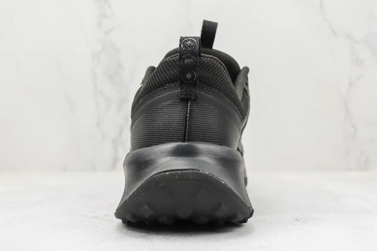 Nike Black Monochrome Mesh And Synthetic Overlay Construction Lifestyle Sneakers 9