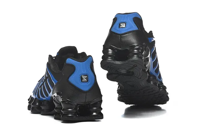 Nike Black Pink Segmented Shox Cushioning Midsole Gradient Striped Upper Lifestyle Sneakers 14