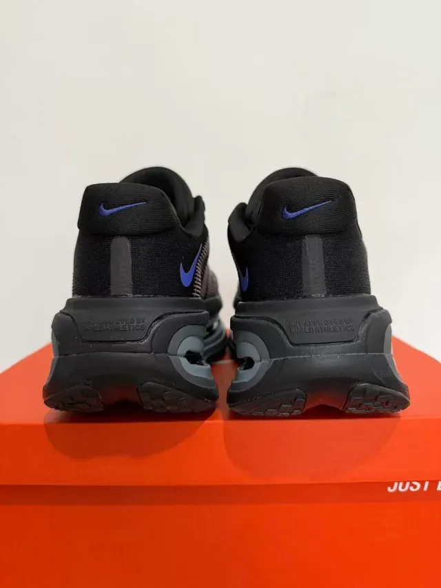 Nike Noir Violet Longueur Complète Visible Unité Air Matière Mesh Ingénierée Supérieure Chaussures de Running 4