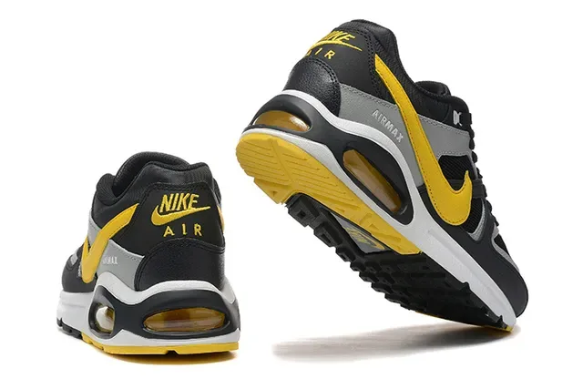 Chaussures Nike Air Unit Lifestyle Noir Jaune Malla Layered Synthétique Talon Visible 3