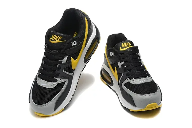 Chaussures Nike Air Unit Lifestyle Noir Jaune Malla Layered Synthétique Talon Visible 4