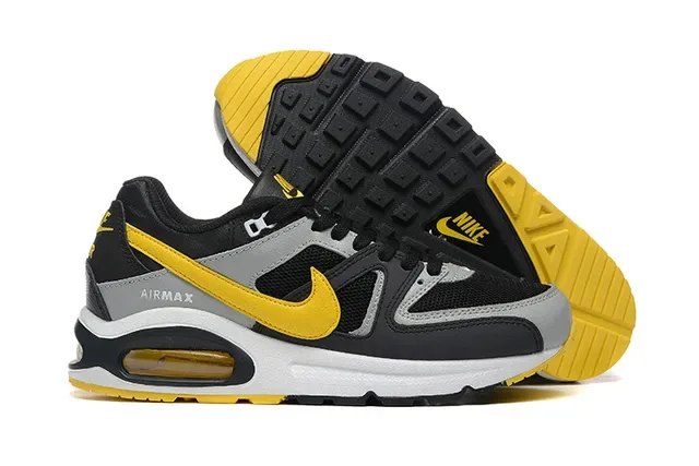 Chaussures Nike Air Unit Lifestyle Noir Jaune Malla Layered Synthétique Talon Visible 6