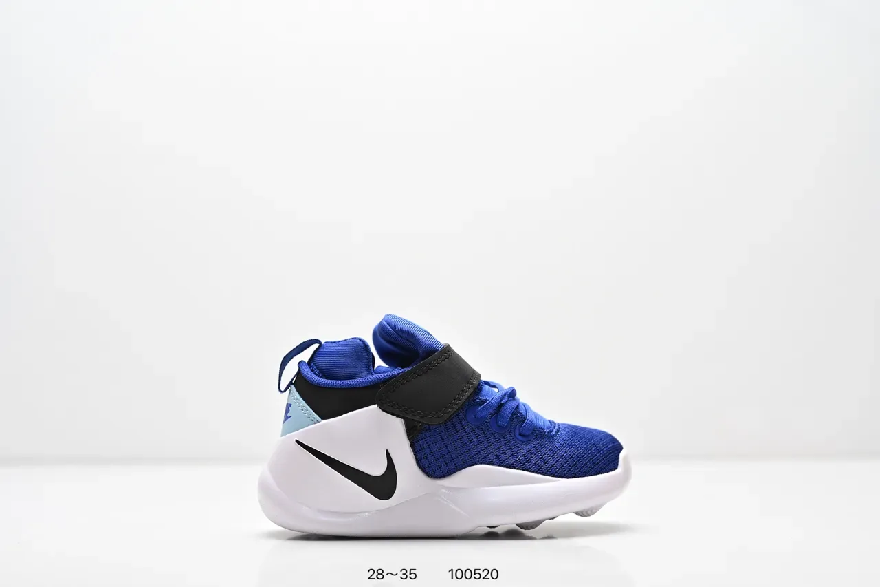 Nike Blue Black Low-Top Velcro Strap Closure Lifestyle Sneakers 2
