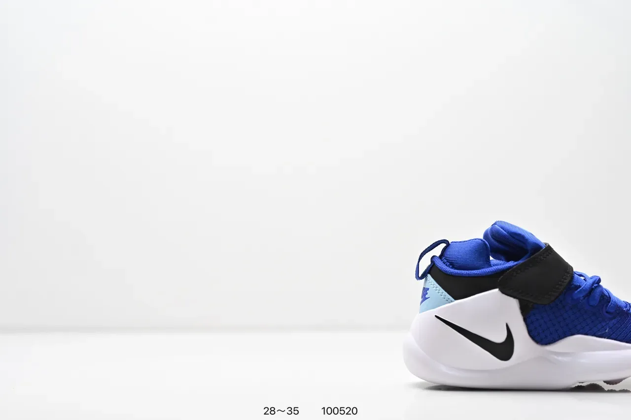 Nike Blue Black Low-Top Velcro Strap Closure Lifestyle Sneakers 14