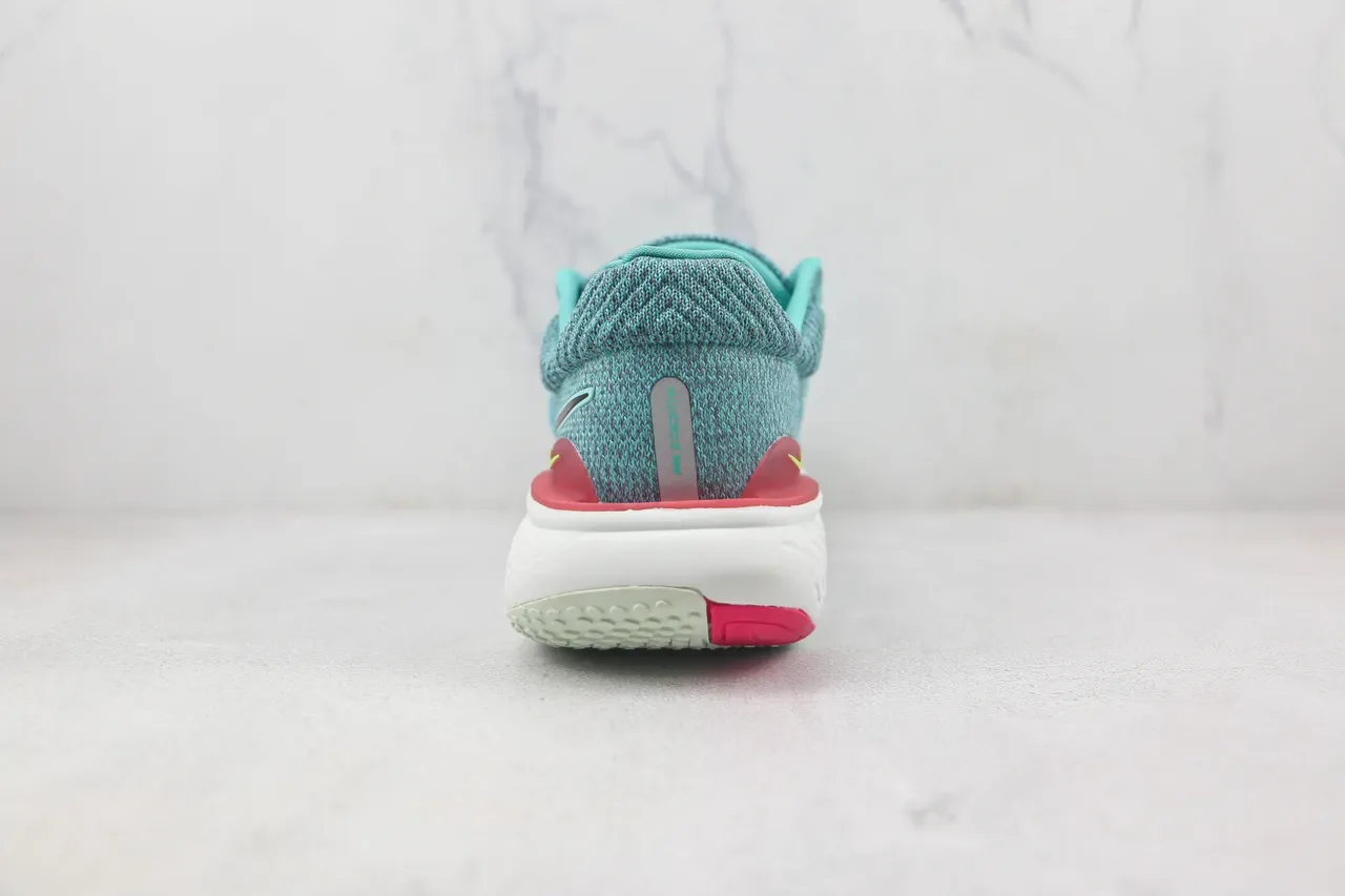 Nike Chaussures de running bleu et rose upper knit ZoomX midsole 9