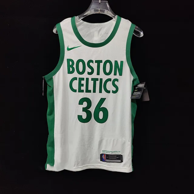 Nike Boston Celtics City Edition White Green Jersey 2