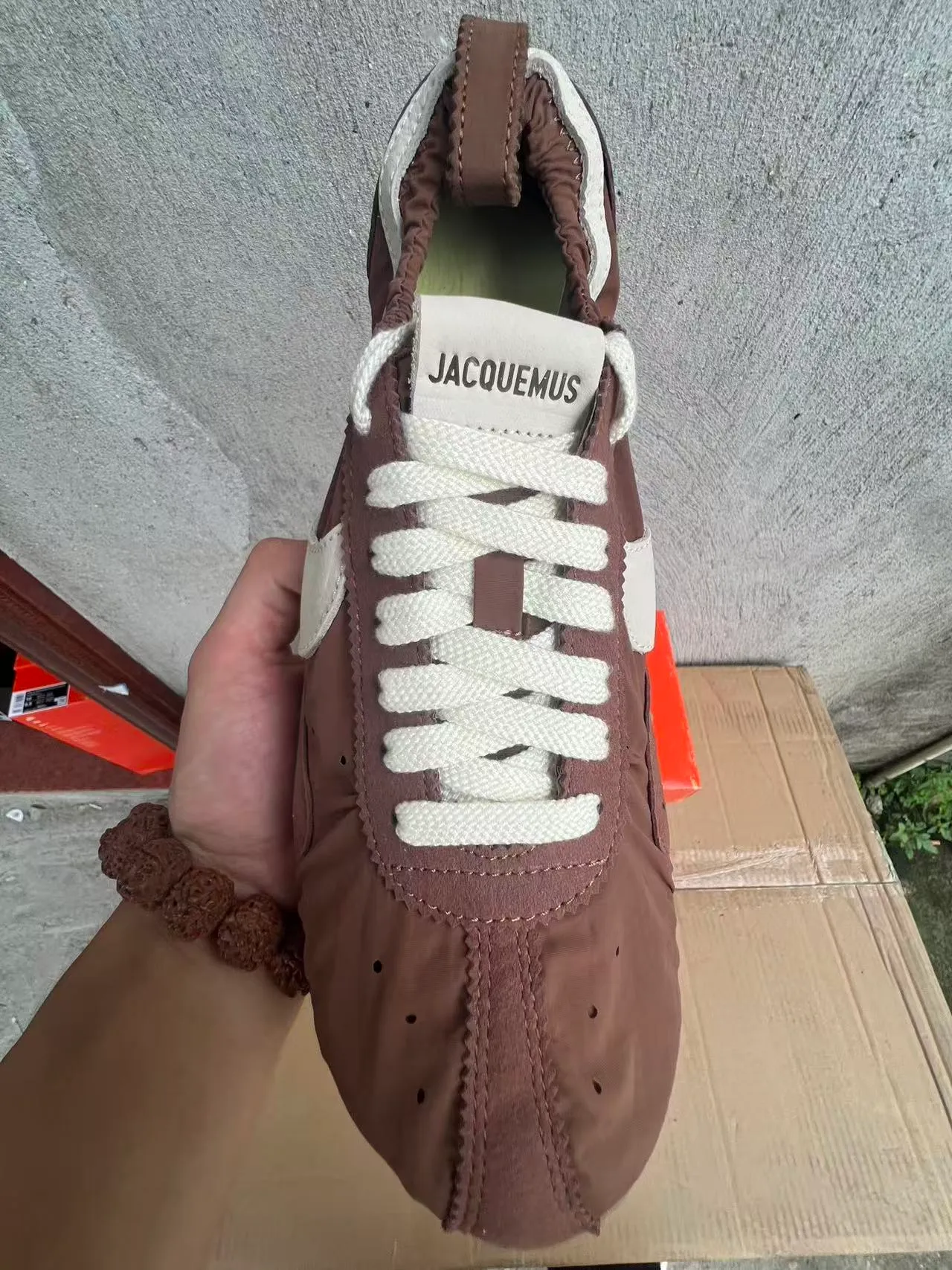 Nike Brown and White Lifestyle Sneaker 3