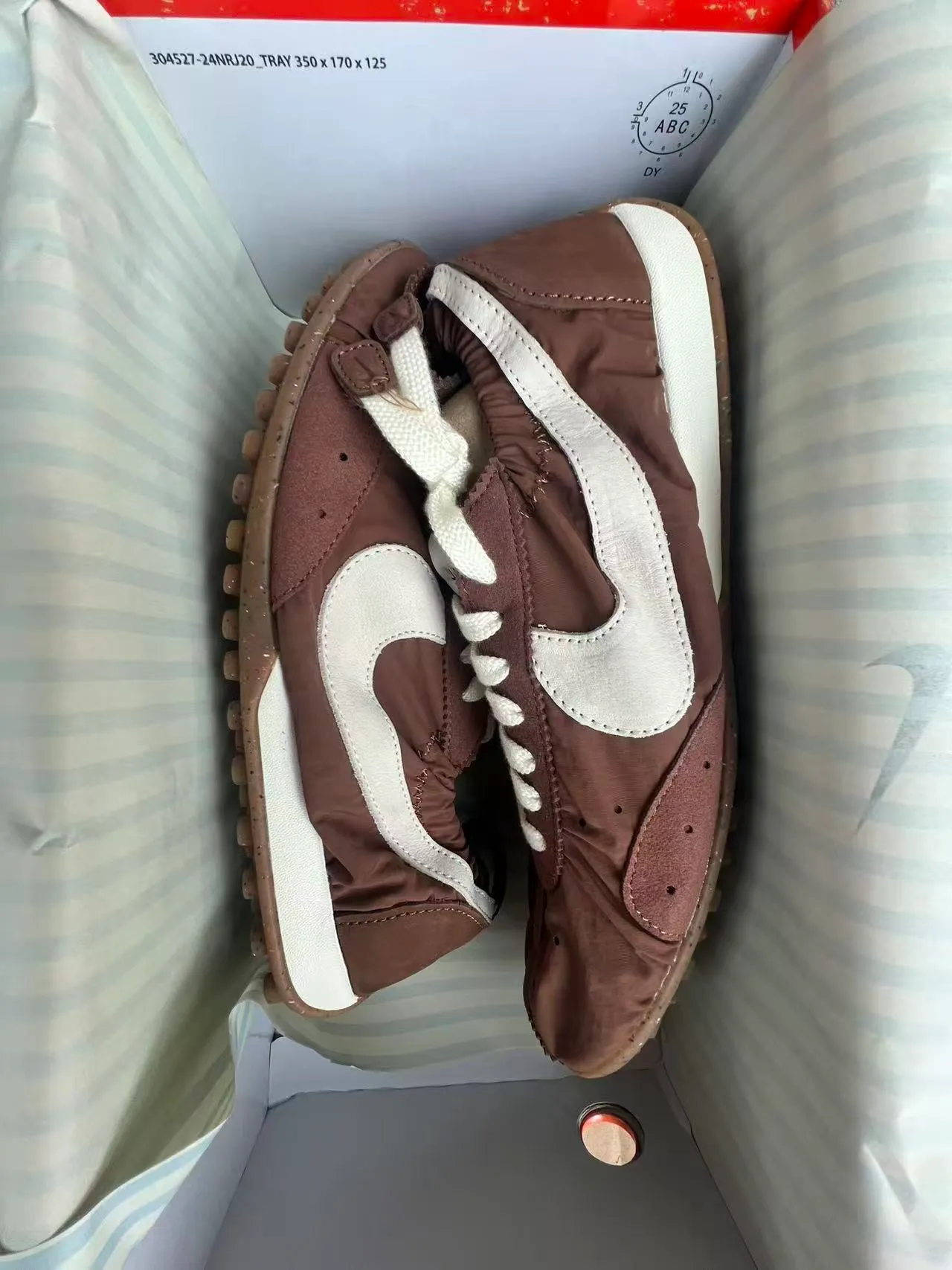 Nike Brown and White Lifestyle Sneaker 10