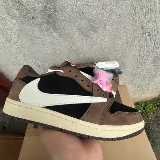 Nike Brown Black Deconstructed Suede-and-Leather Upper Lifestyle Sneakers