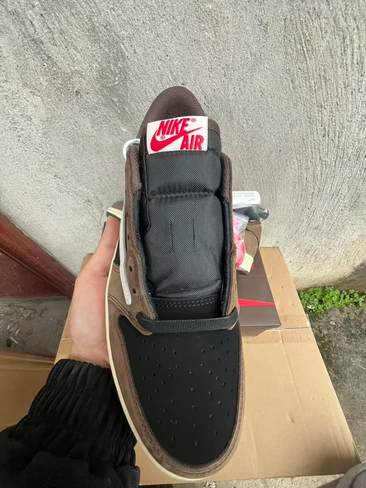 Nike Sneakers Lifestyle Marron Noir Déconstruit Daim et Cuir 3