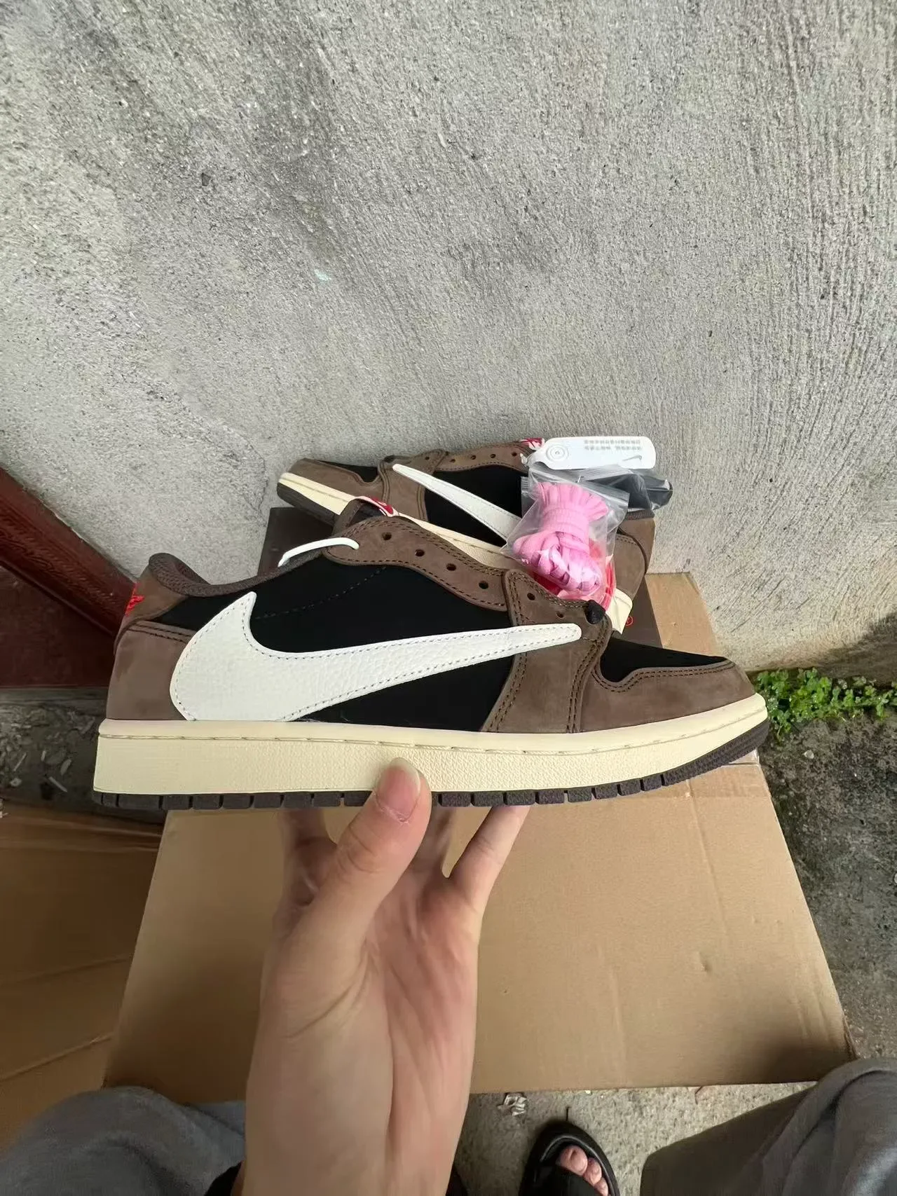 Nike Sneakers Lifestyle Marron Noir Déconstruit Daim et Cuir 7