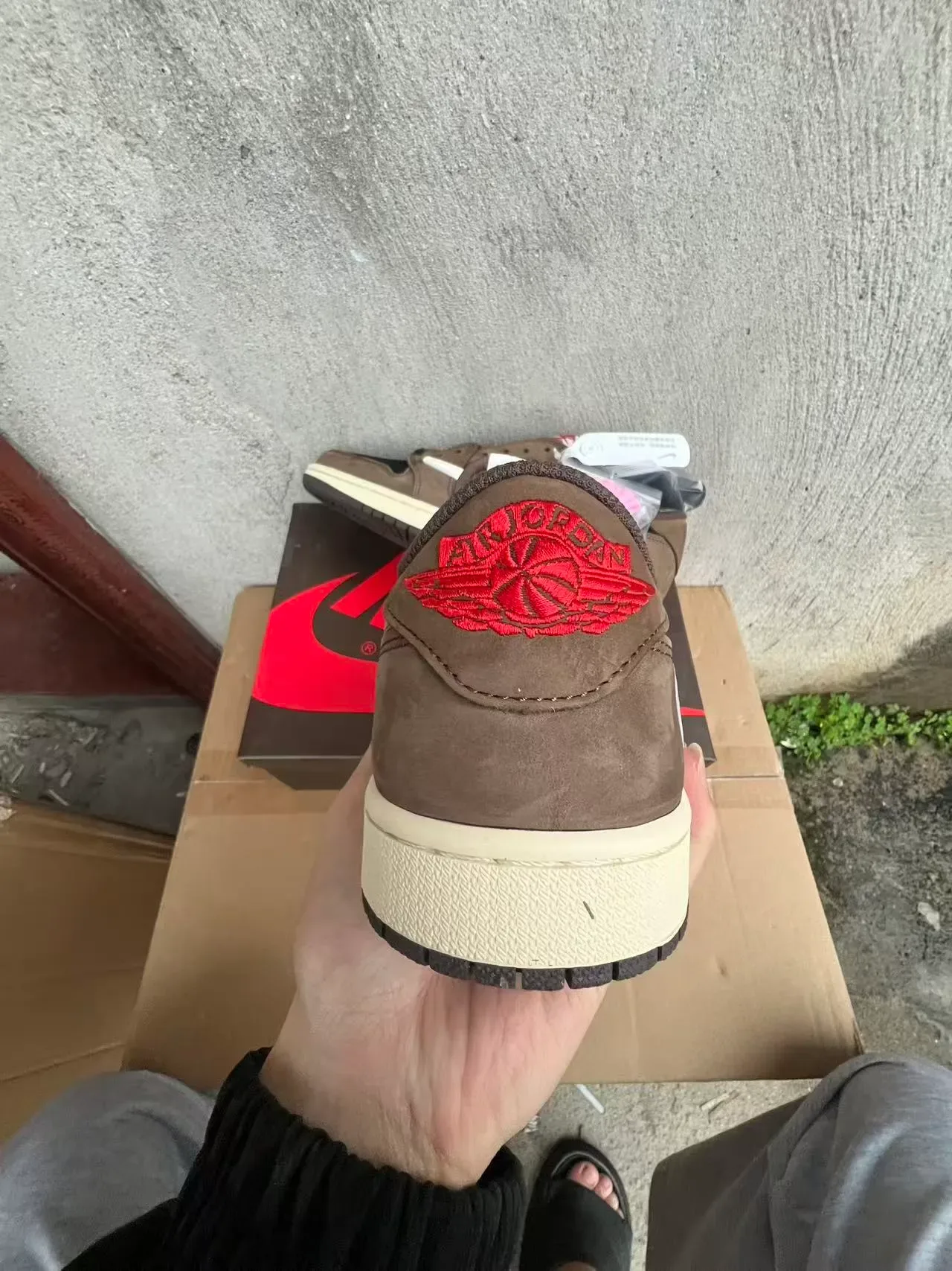 Nike Sneakers Lifestyle Marron Noir Déconstruit Daim et Cuir 8