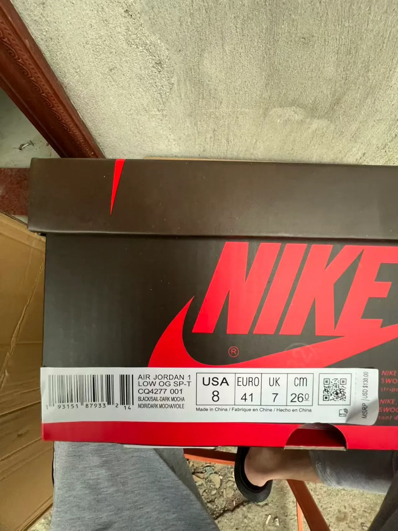 Nike Sneakers Lifestyle Marron Noir Déconstruit Daim et Cuir 10