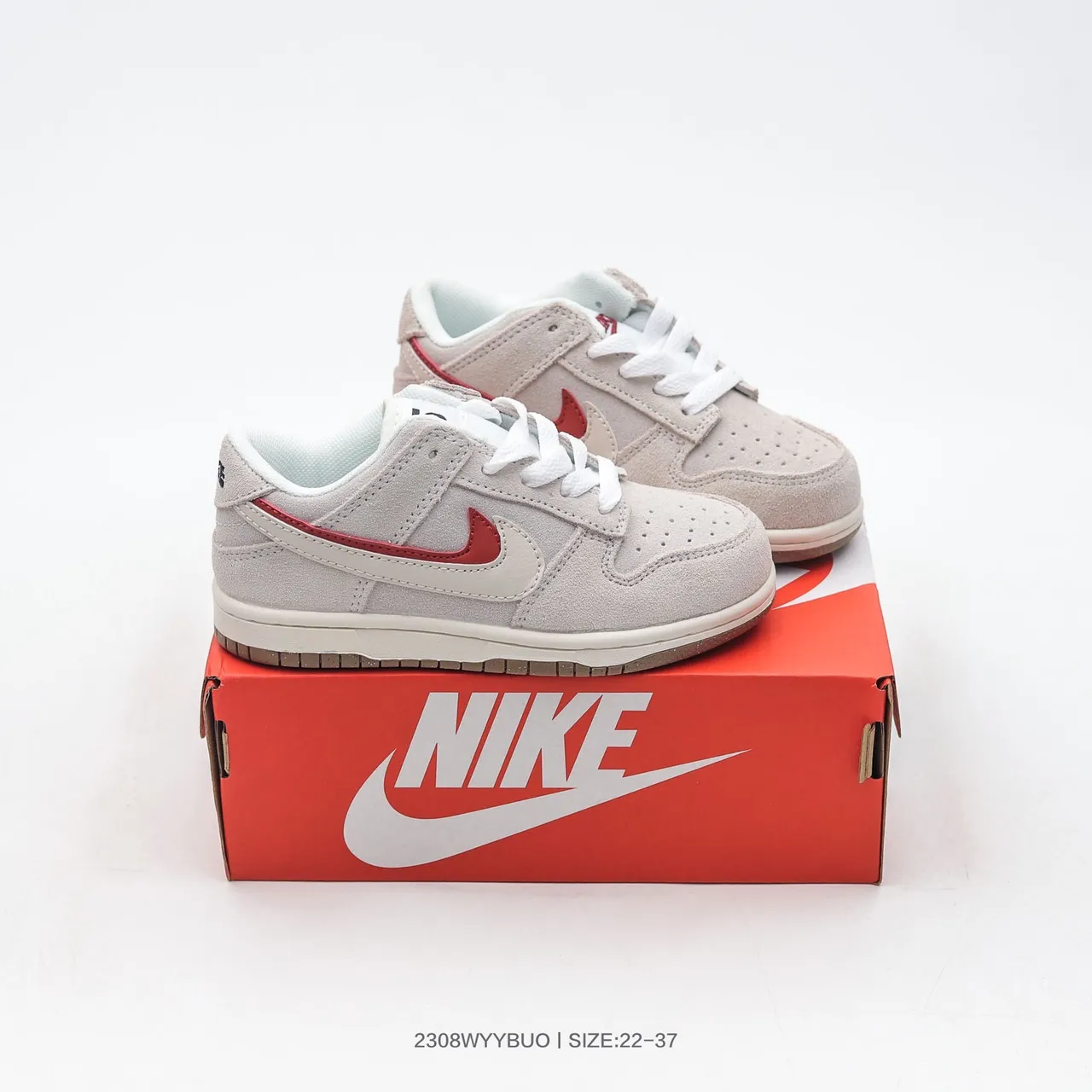 Nike Dunk Low Beige Black Light Blue Skateboard Shoes 6