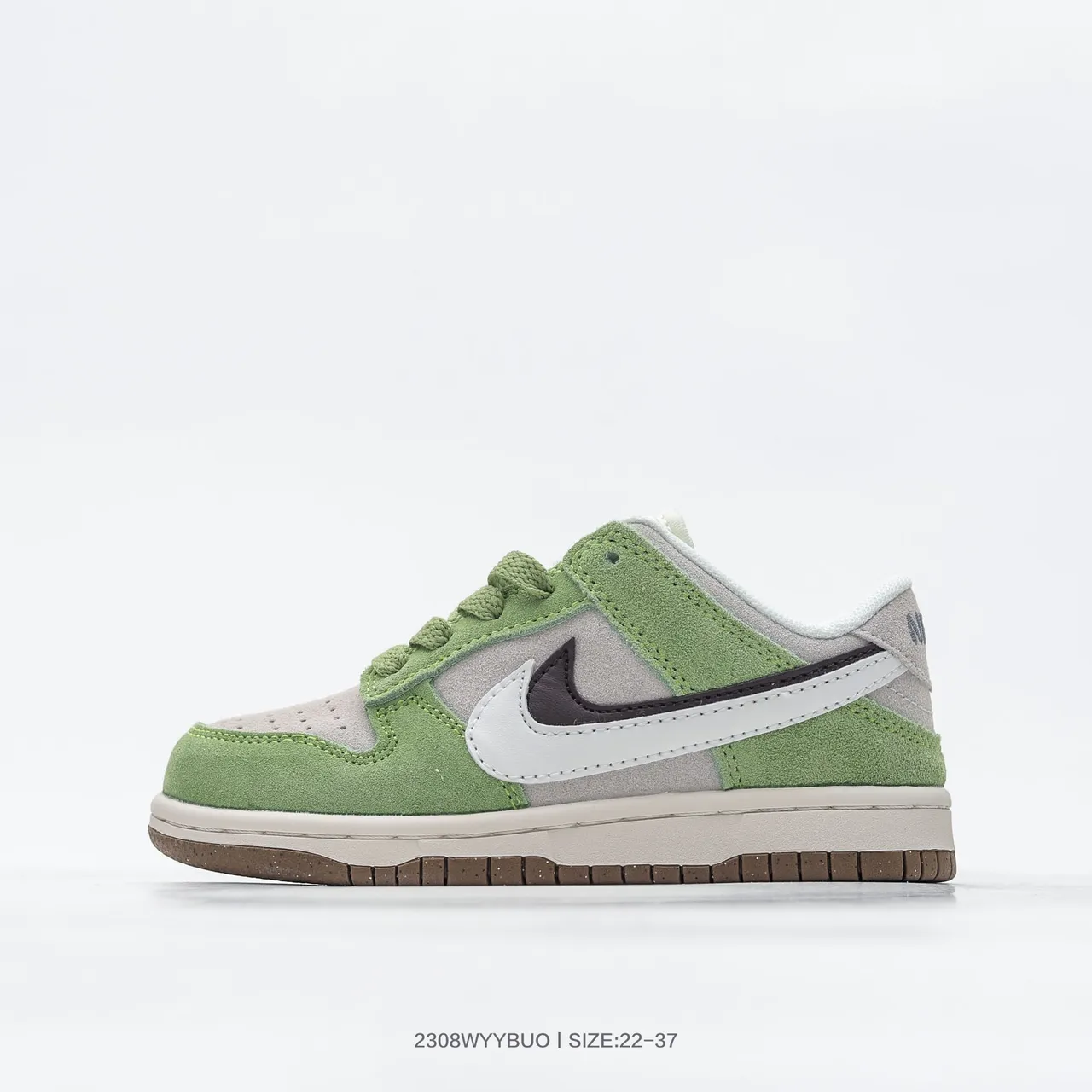 Nike Dunk Low Beige Black Light Blue Skateboard Shoes 13