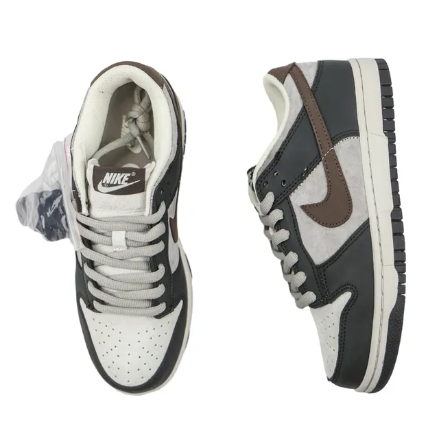 Nike Dunk Low 黑色 灰色 棕色 滑板鞋 5