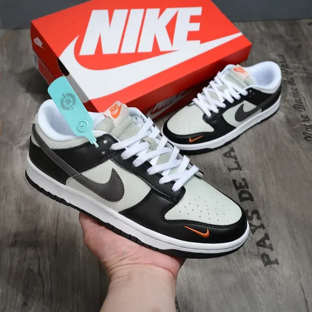 Nike Dunk Low Black Gray Orange Lifestyle Sneakers 2