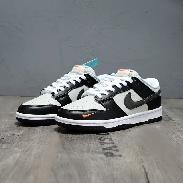 Nike Dunk Low Black Gray Orange Lifestyle Sneakers 3