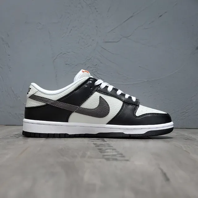 Nike Dunk Low Black Gray Orange Lifestyle Sneakers 6