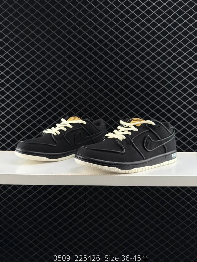 Nike Dunk Low Black Off-White Skateboard Shoes 4