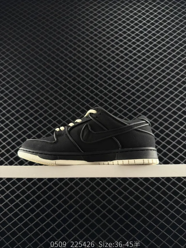 Nike Dunk Low Black Off-White Skateboard Shoes 7