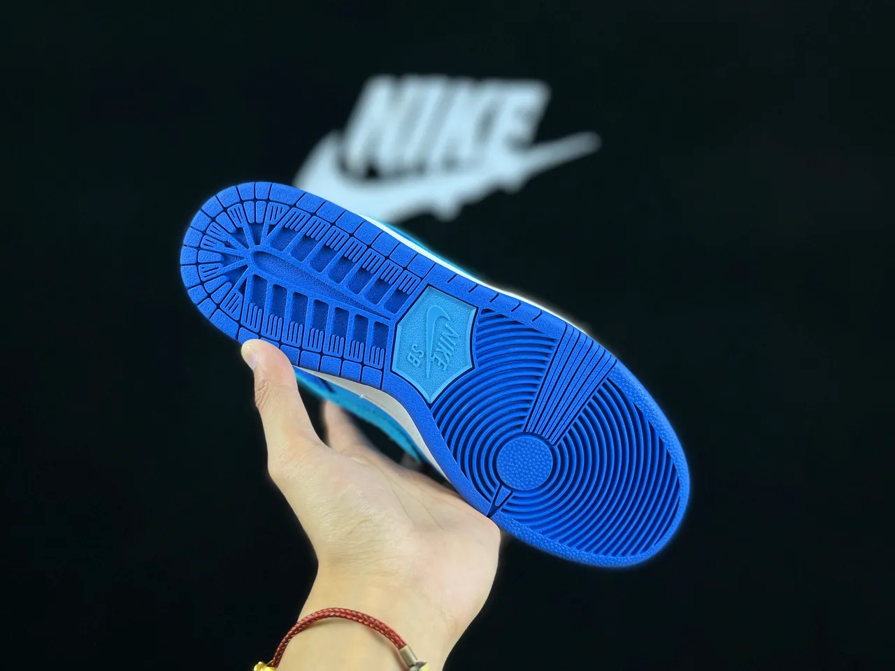 Nike Dunk Low 蓝色麂皮皮革滑板鞋 2