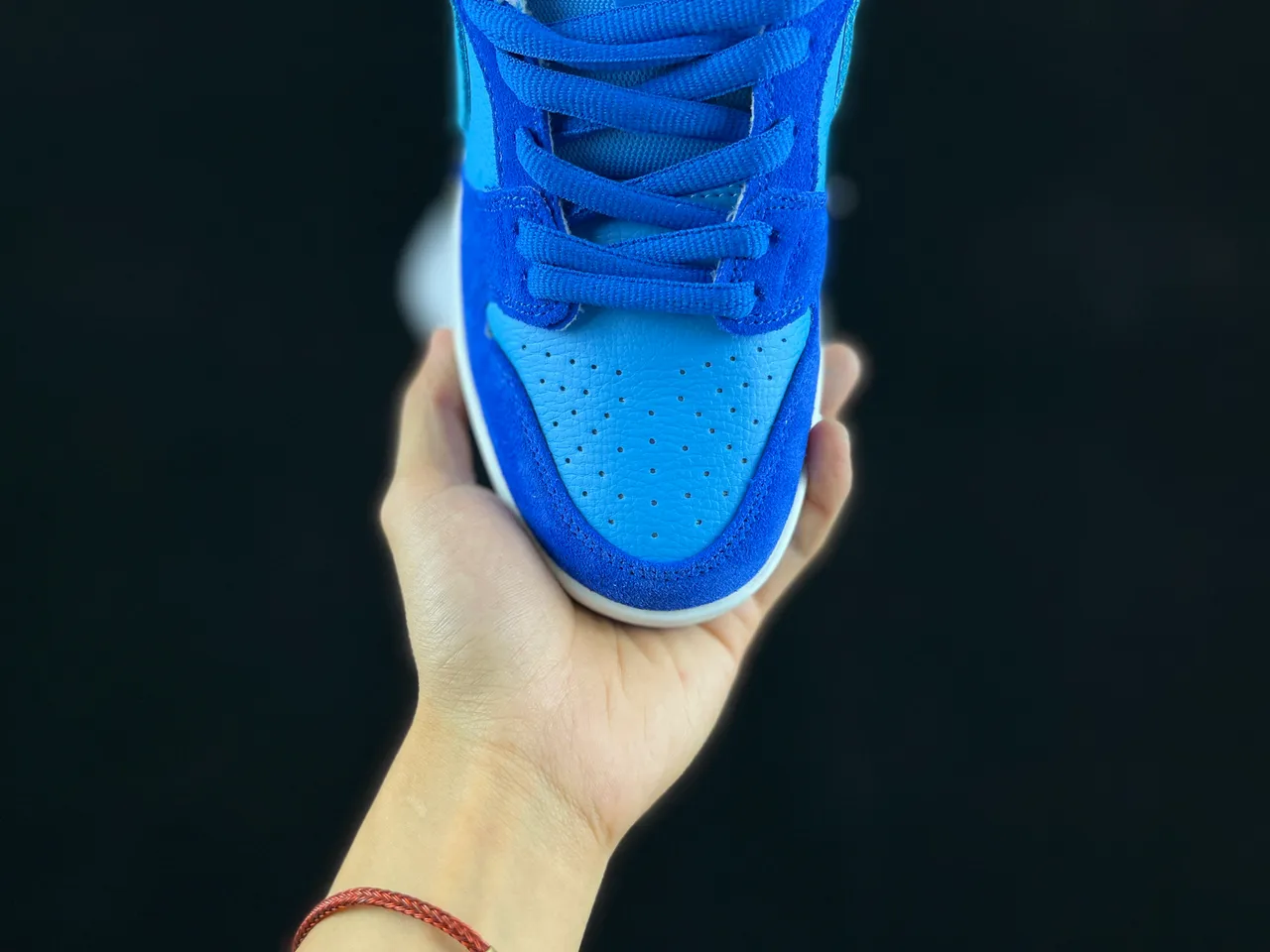 Nike Dunk Low 蓝色麂皮皮革滑板鞋 8