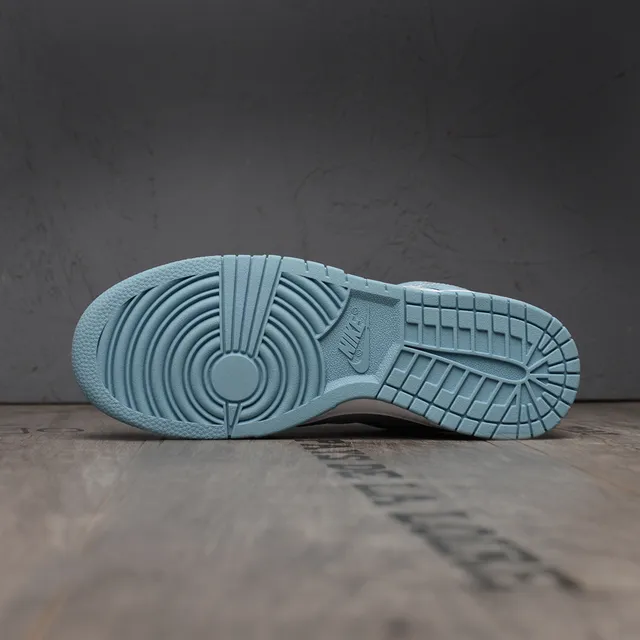 Nike Dunk Low Blue White Perforated Toe Lifestyle Sneakers 5