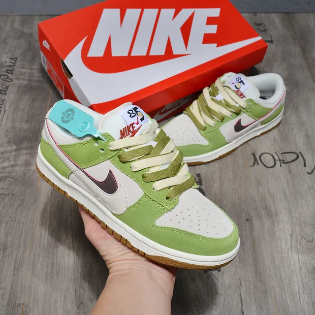 Nike Dunk Low Lime Green White Lifestyle Sneakers 2