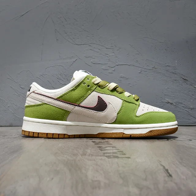 Nike Dunk Low Lime Green White Lifestyle Sneakers 6