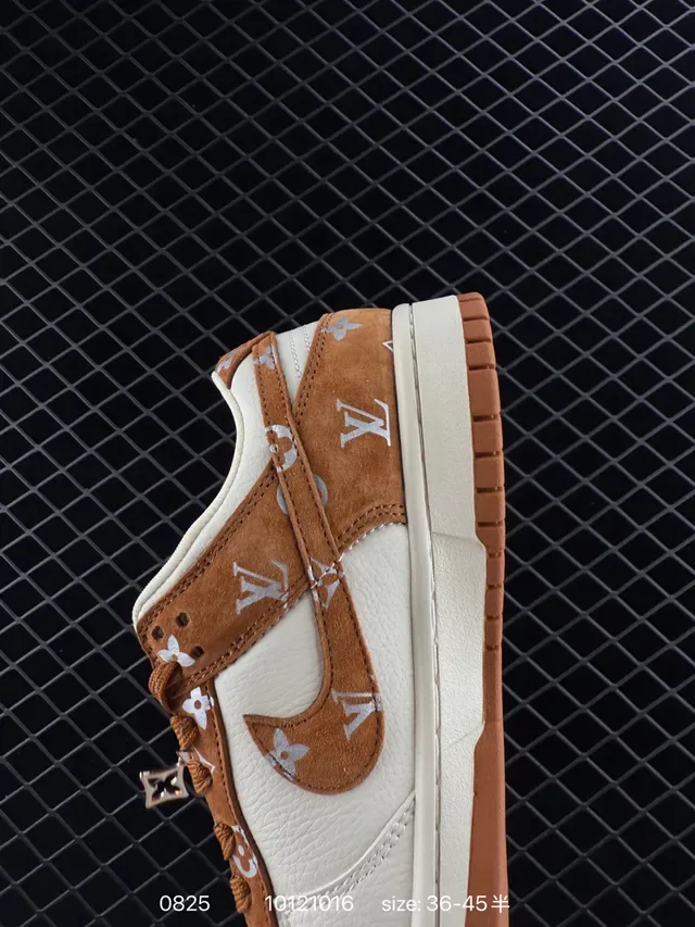 Nike Dunk Low Monogram Suede Lifestyle Sneakers 3