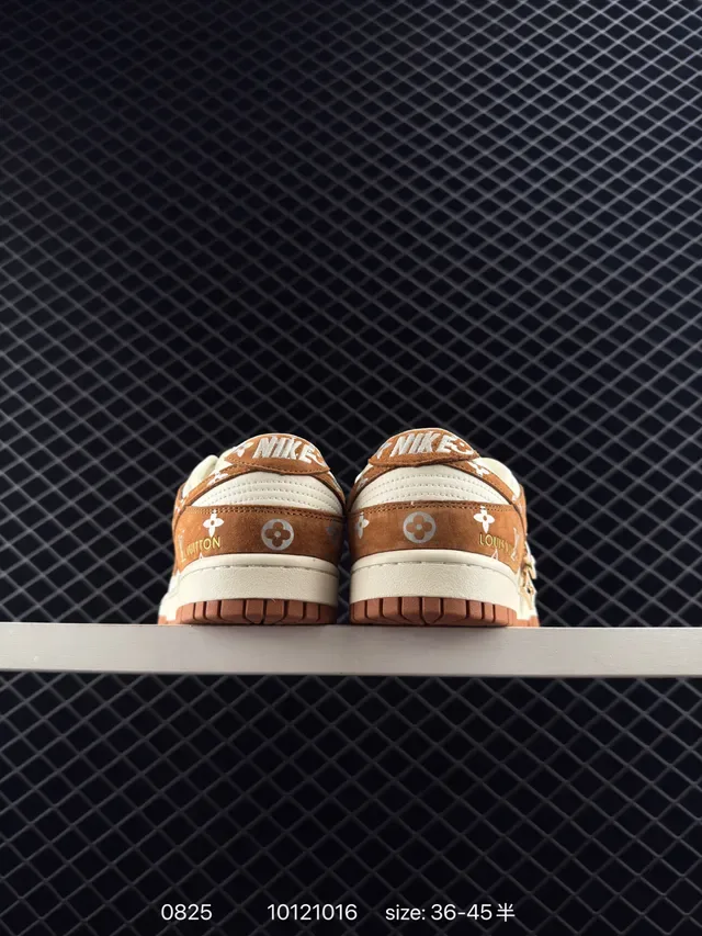 Nike Dunk Low Monogram Suede Lifestyle Sneakers 4