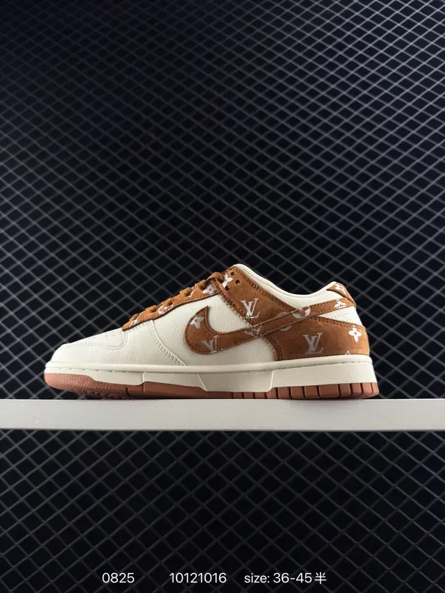 Nike Dunk Low Monogram Suede Lifestyle Sneakers 5