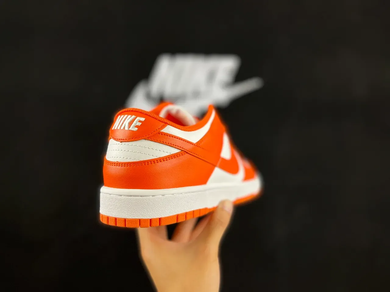 Nike Dunk Low Orange and White Lifestyle Sneakers 2