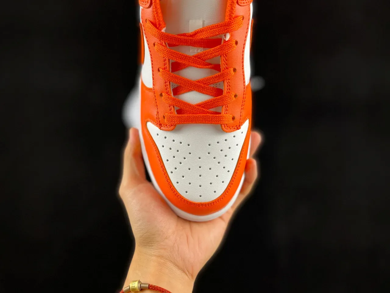 Nike Dunk Low Orange and White Lifestyle Sneakers 8