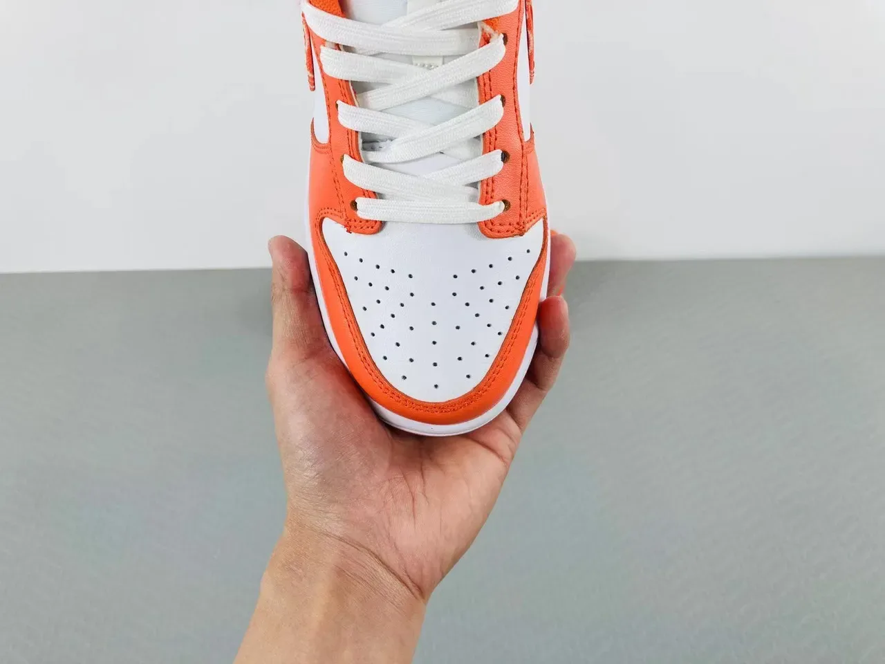 Nike Dunk Low Orange Bandana Print Lifestyle Sneakers 12