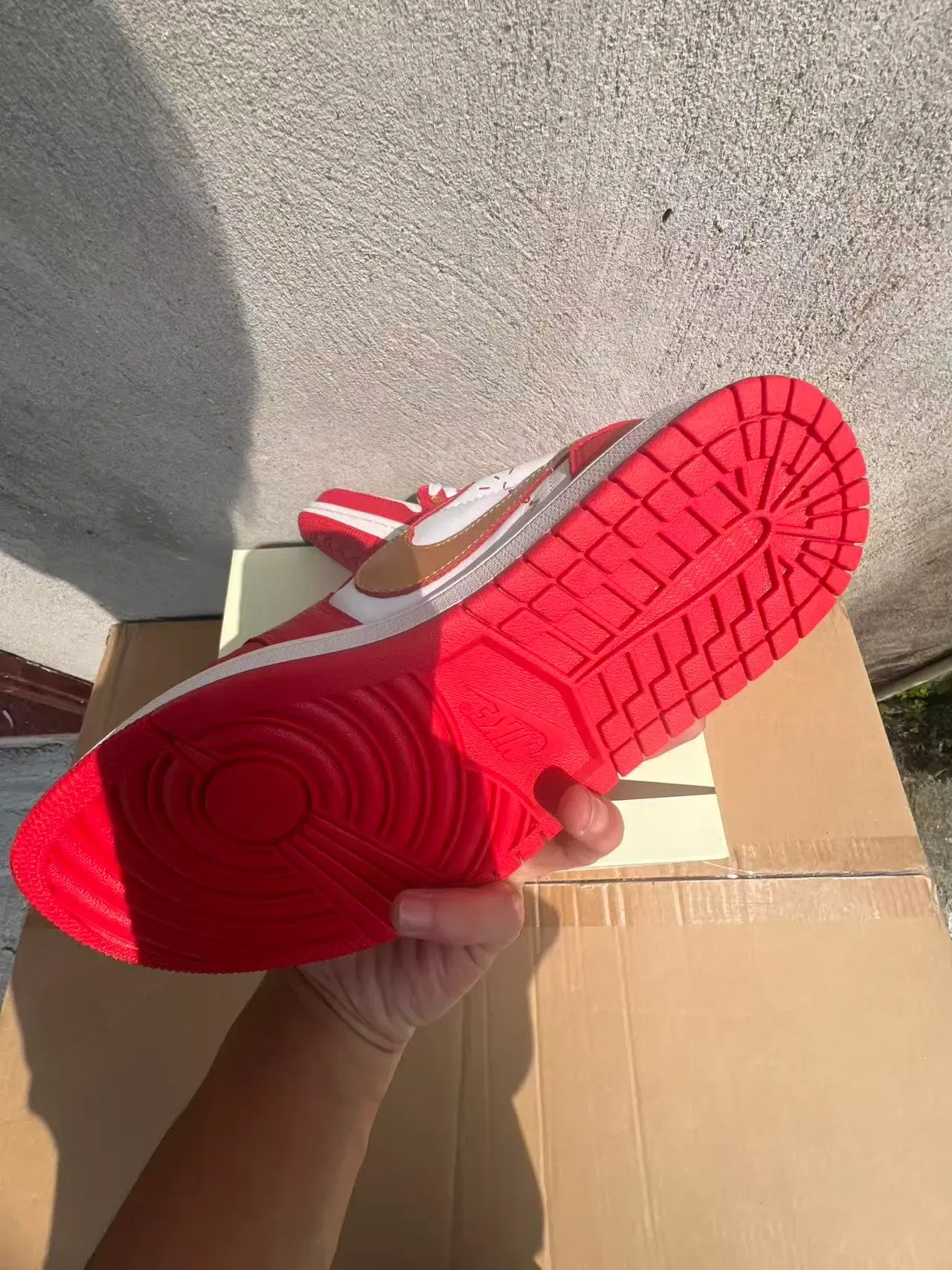Nike Dunk Low Red White Gold Chinese New Year Lifestyle Sneakers 6