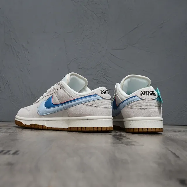 Nike Dunk Low Sea Salt Ice Tea Blue White Lifestyle Sneakers 3