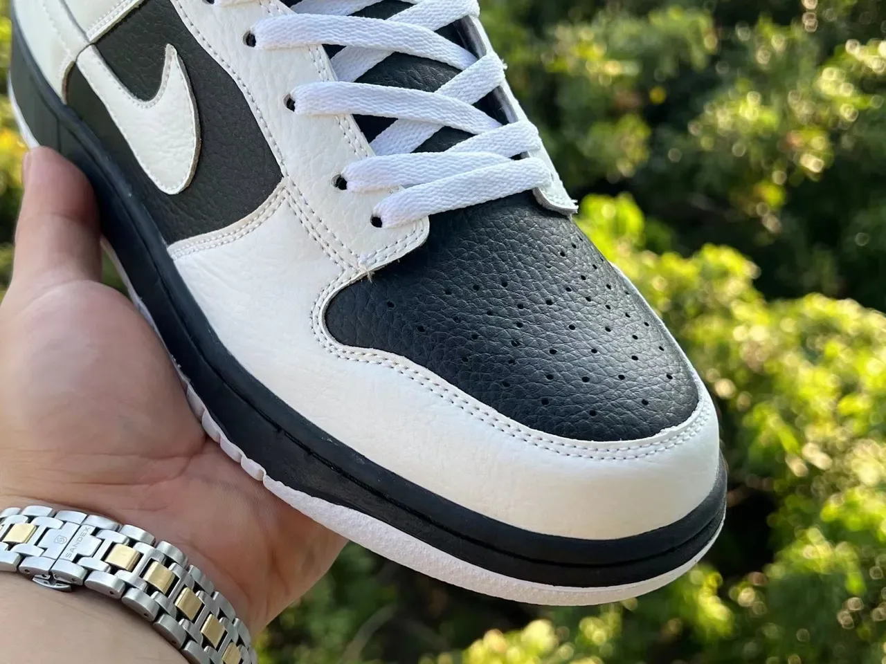 Nike Dunk Low White Black Lifestyle Sneakers 2