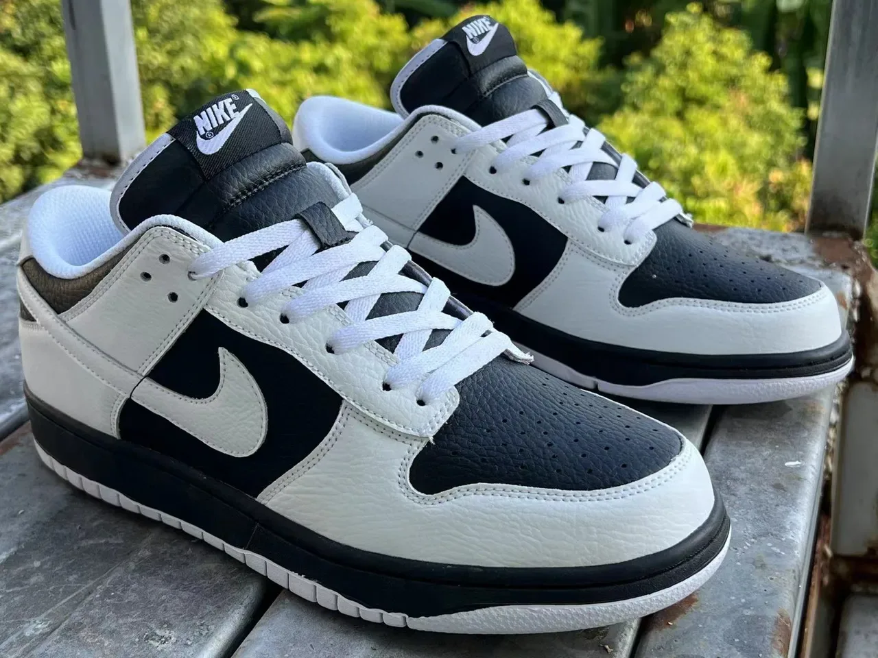 Nike Dunk Low White Black Lifestyle Sneakers 3