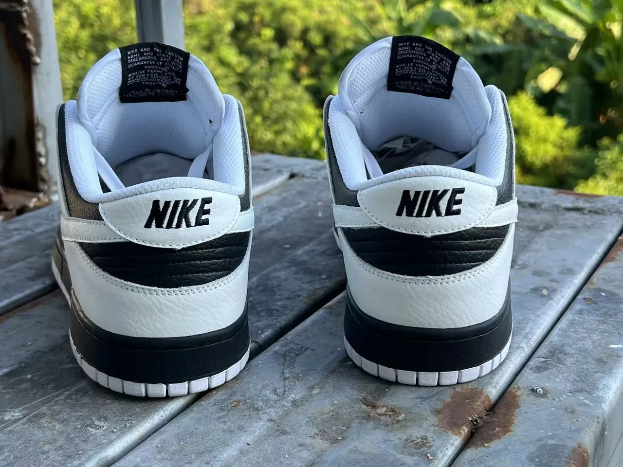 Nike Dunk Low White Black Lifestyle Sneakers 4