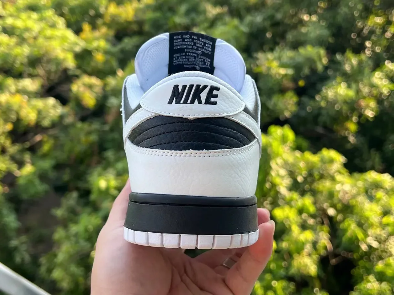 Nike Dunk Low White Black Lifestyle Sneakers 5