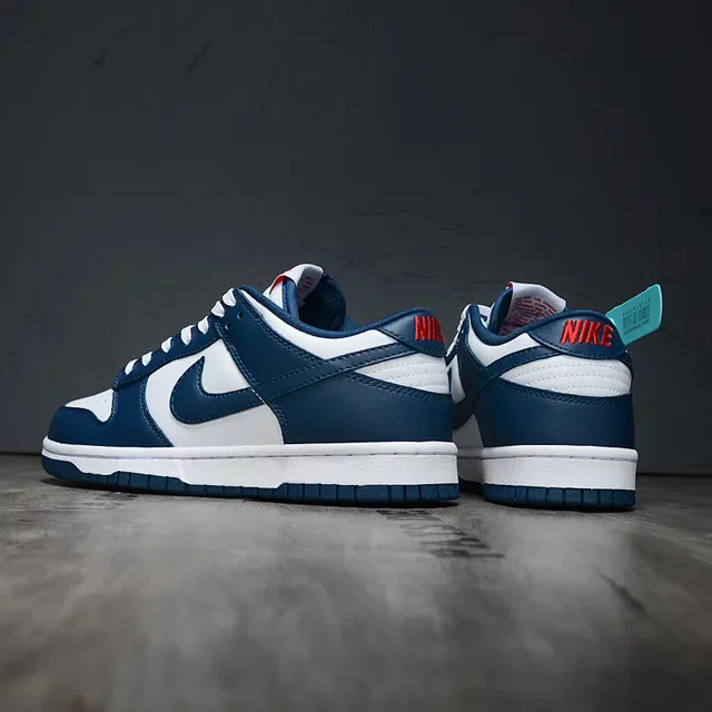 Nike Dunk Low White Navy Lifestyle Sneakers 4
