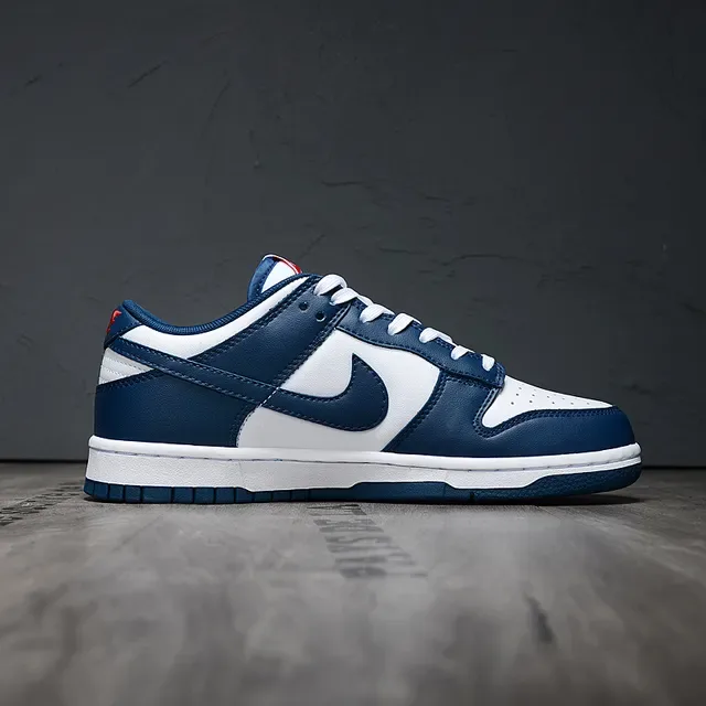 Nike Dunk Low White Navy Lifestyle Sneakers 6