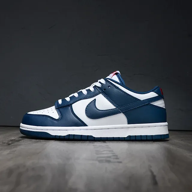 Nike Dunk Low White Navy Lifestyle Sneakers 7