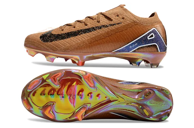 Nike Football Boot Brown Iridescent Firm-Ground Soccer Shoes 6