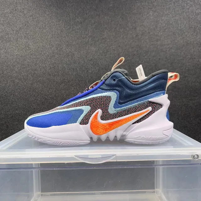 Nike G.T. Cut Blue Black Orange Basketball Shoes 2