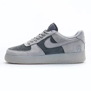 Nike Gray Low-Top Suede And Nubuck Upper Lifestyle Sneakers