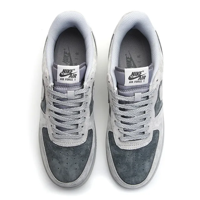 Nike Gray Low-Top Suede And Nubuck Upper Lifestyle Sneakers 3